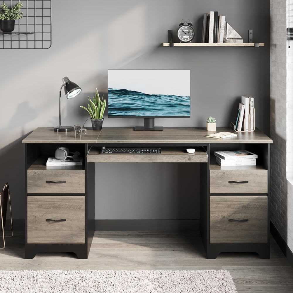 US Shipping 59 Inch Office Des - огляд і ціна Keyboard Tray Under Desk