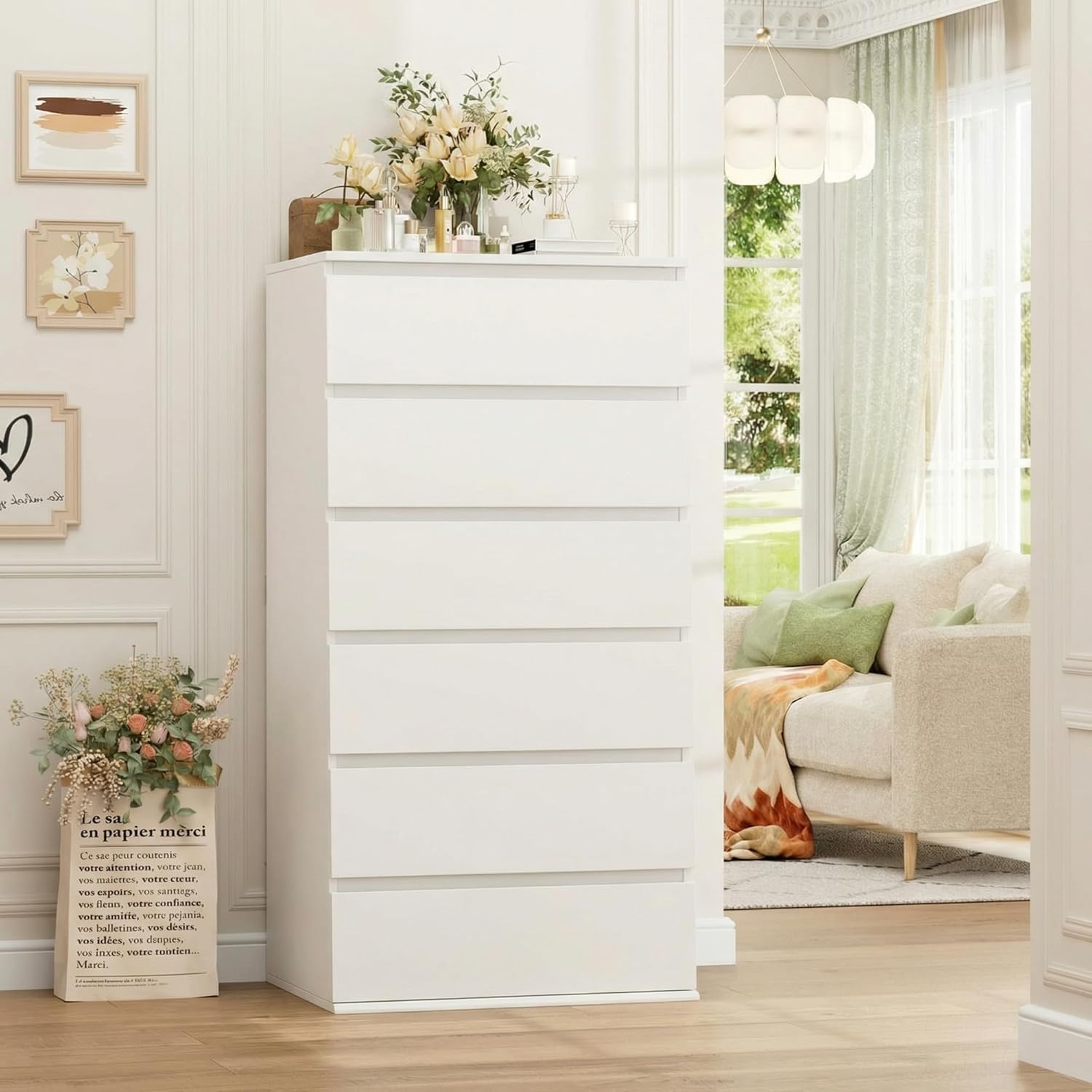 Modern Tall White Wooden Dress - огляд і ціна Home Office Design