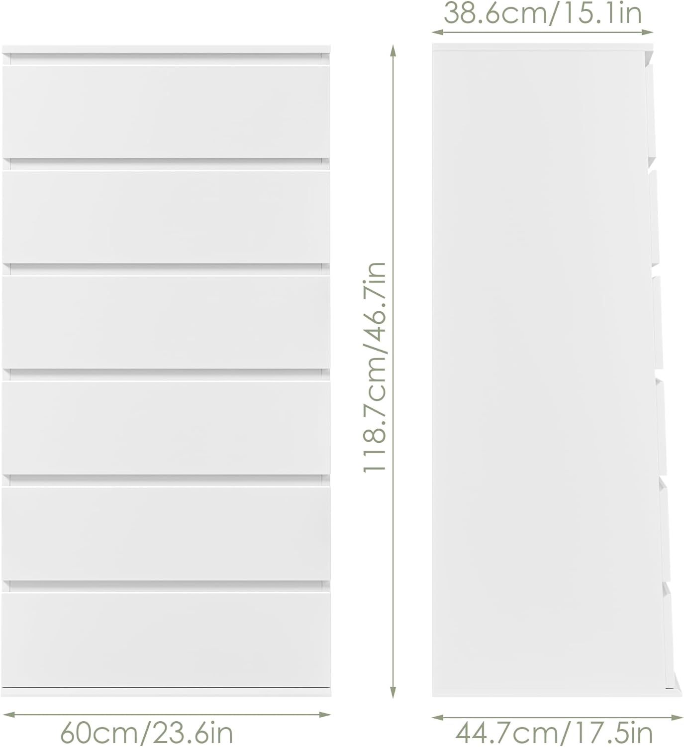 Modern Tall White Wooden Dress - огляд і ціна Home Office Design