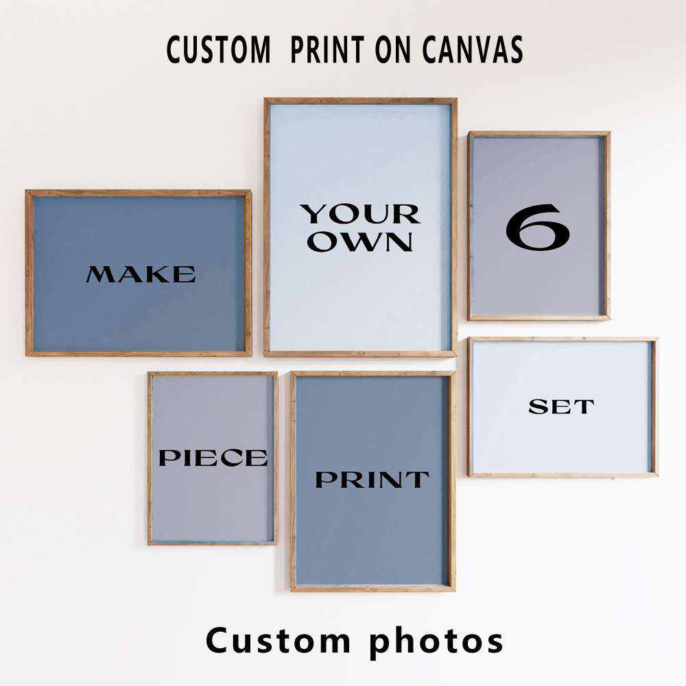 6pcs/set Custom Canvas Prints  - огляд і ціна Home Office Photos