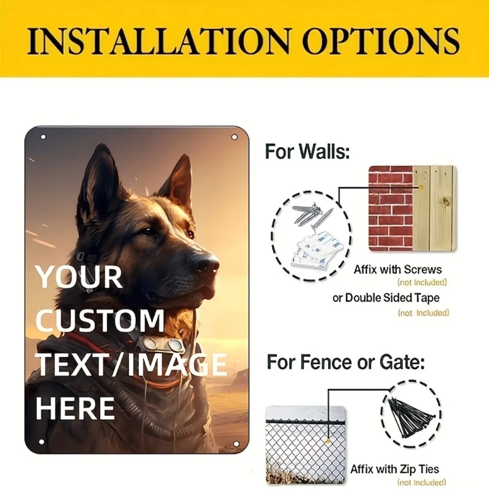 Durable Tinplate Metal Plaque  - огляд і ціна Home Office Gif