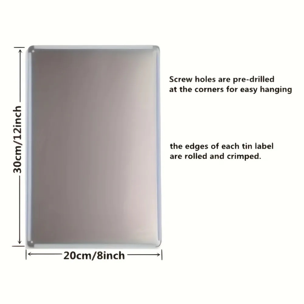 Durable Tinplate Metal Plaque  - огляд і ціна Home Office Gif